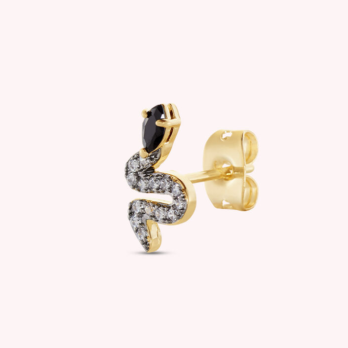 Piercing stud SNAKY - Gold / Gun - All jewellery  | Agatha