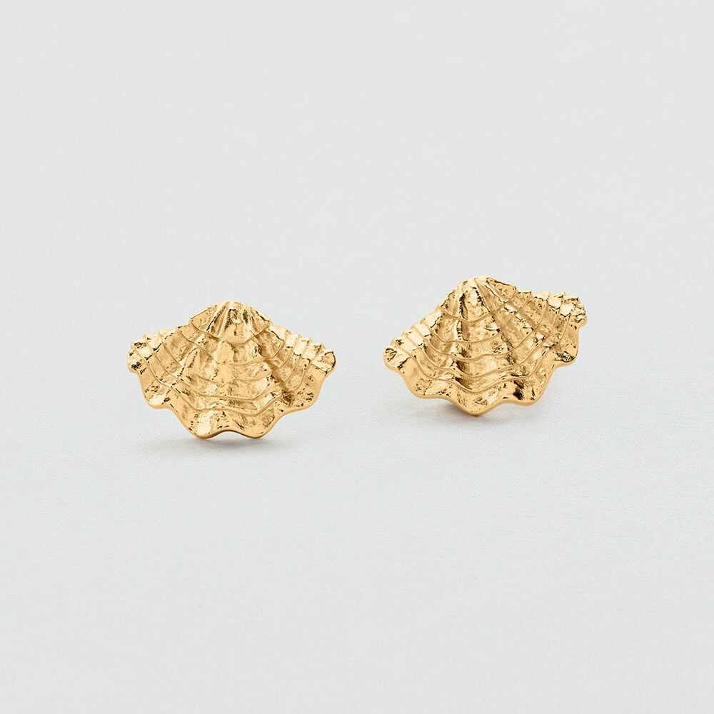 Long earrings CALYPSO - Golden - Earrings  | Agatha
