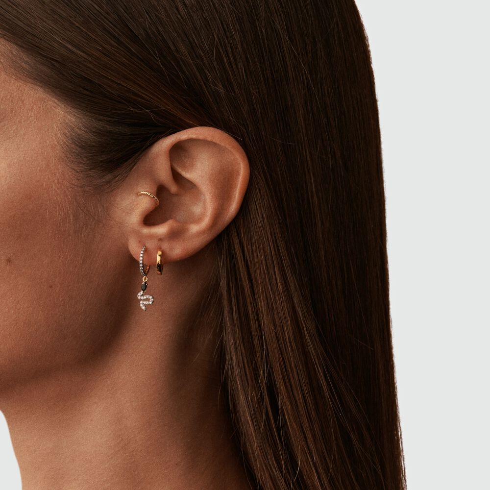 Hoop piercing SNAKY - Gold / Gun - Hoop piercing  | Agatha