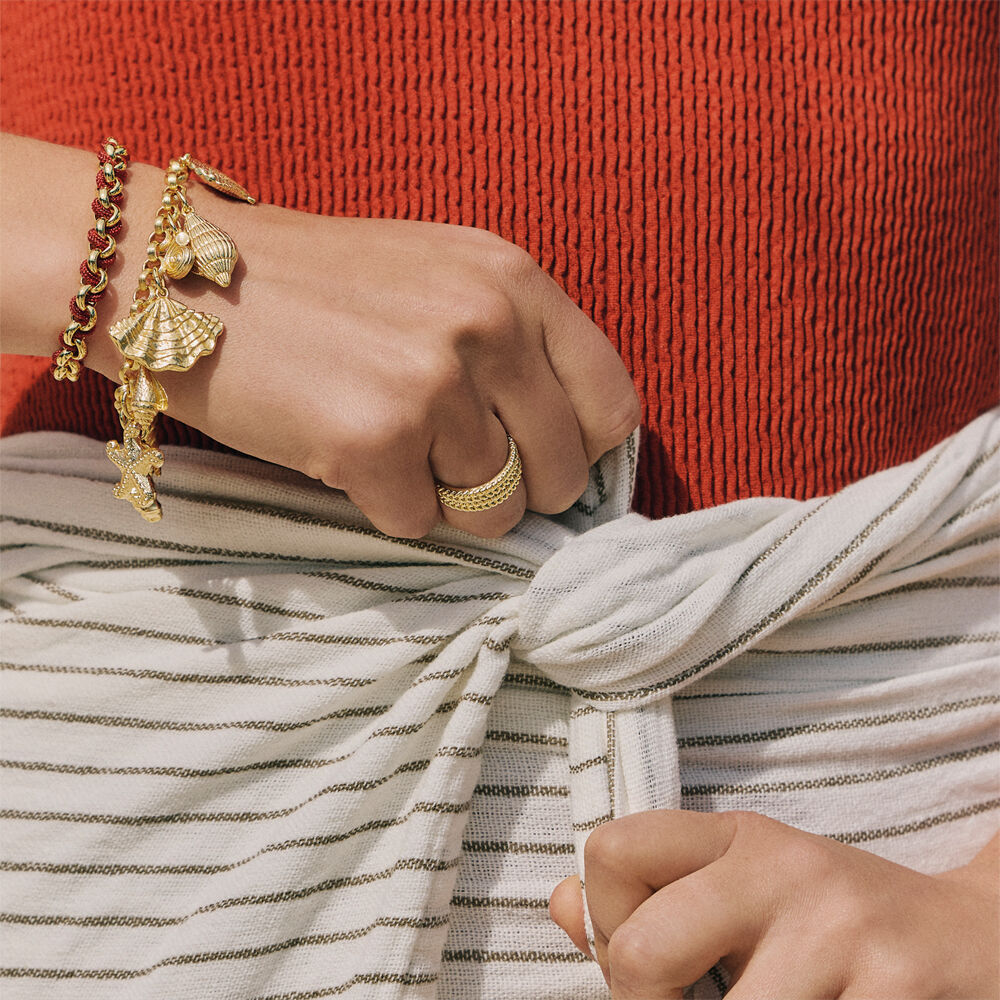Link bracelet CALYPSO - Golden - Bracelets  | Agatha