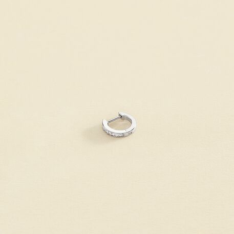Hoop piercing CRIODIAM - Crystal / Silver - All jewellery  | Agatha