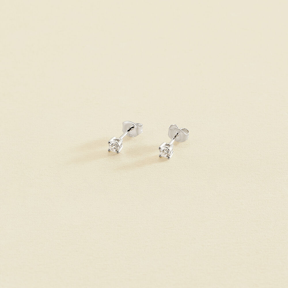 Stud earrings SOL - Crystal / Silver