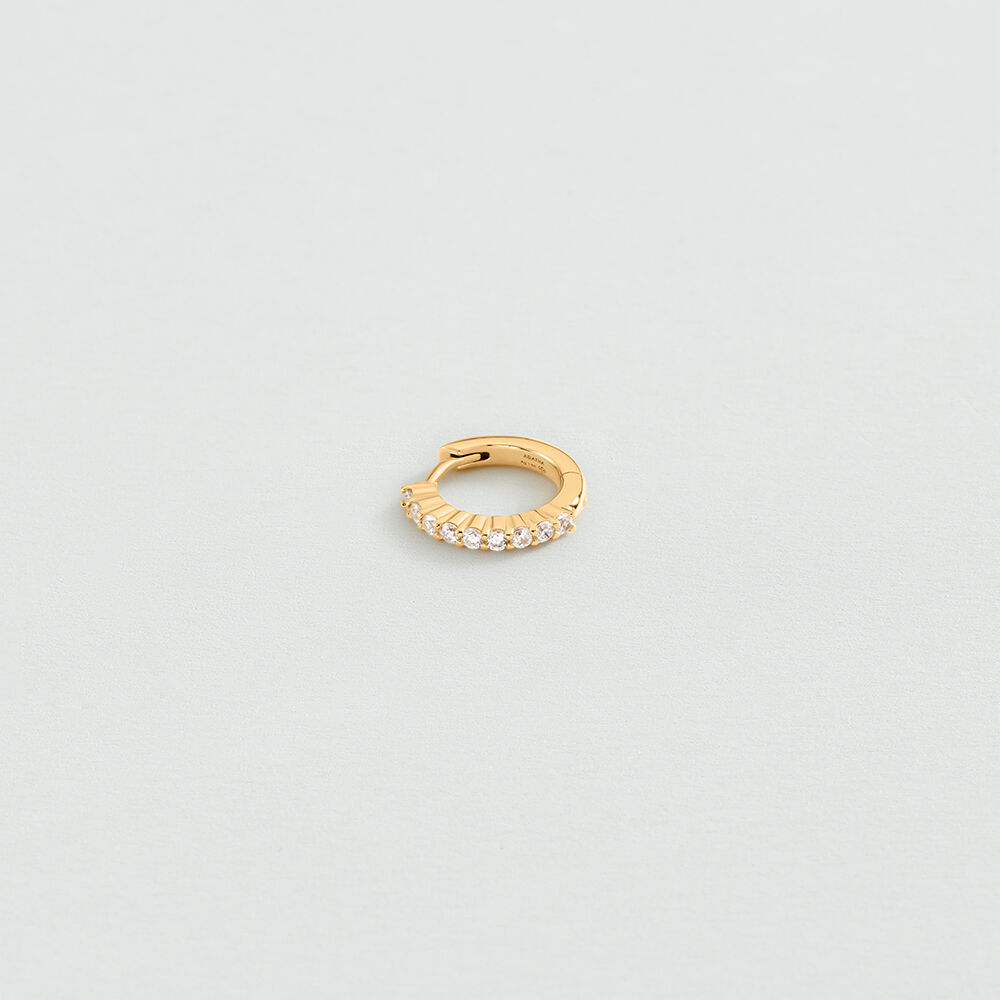 Hoops MIX & MATCH - Crystal / Golden - Earrings  | Agatha