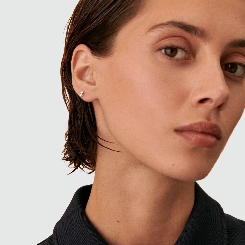 Piercing stud MIX & MATCH - Pearl / Gold - Genuine silver  | Agatha