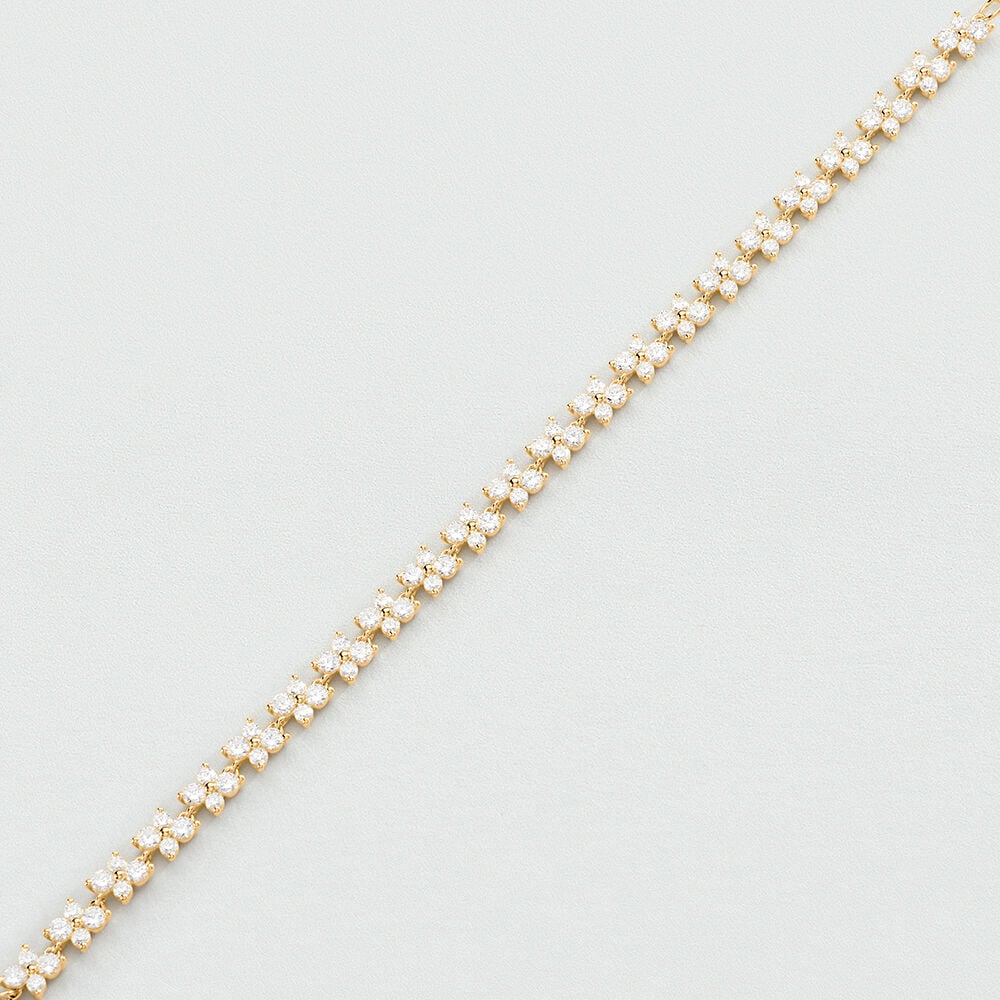 Link bracelet BELOVED - Crystal / Golden - Bracelets  | Agatha