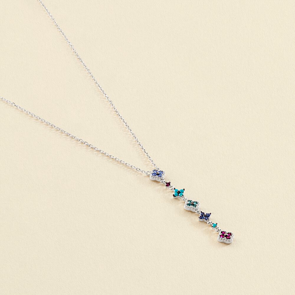 Choker necklace BELOVED - Multicolor / Silver - All jewellery  | Agatha