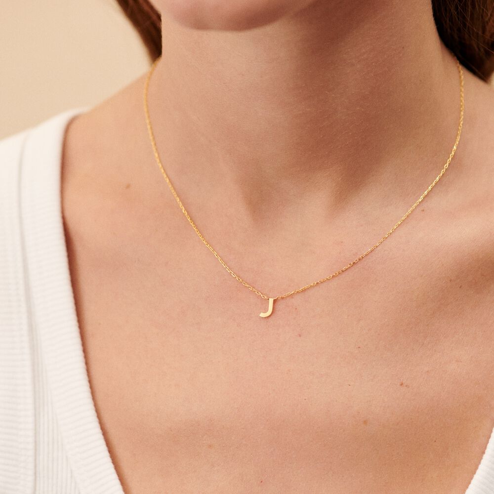 Choker necklace ABC - Golden - Choker necklace  | Agatha