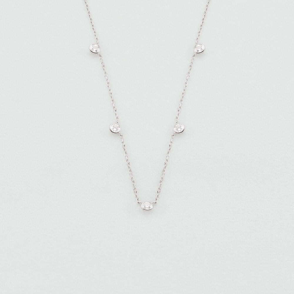 Choker necklace BRILLANT - Crystal / Silver - Choker necklace  | Agatha