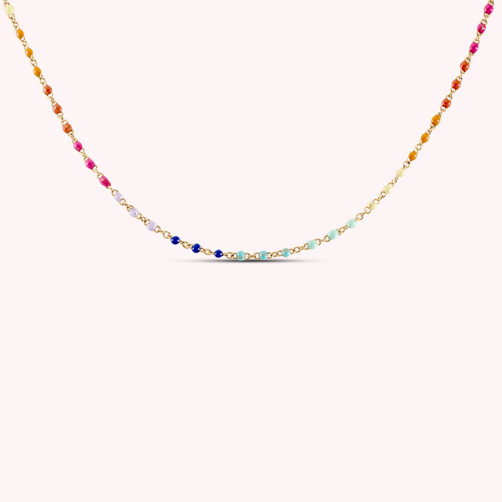 Choker necklace SMARTY - Multicolor / Gold - All jewellery  | Agatha