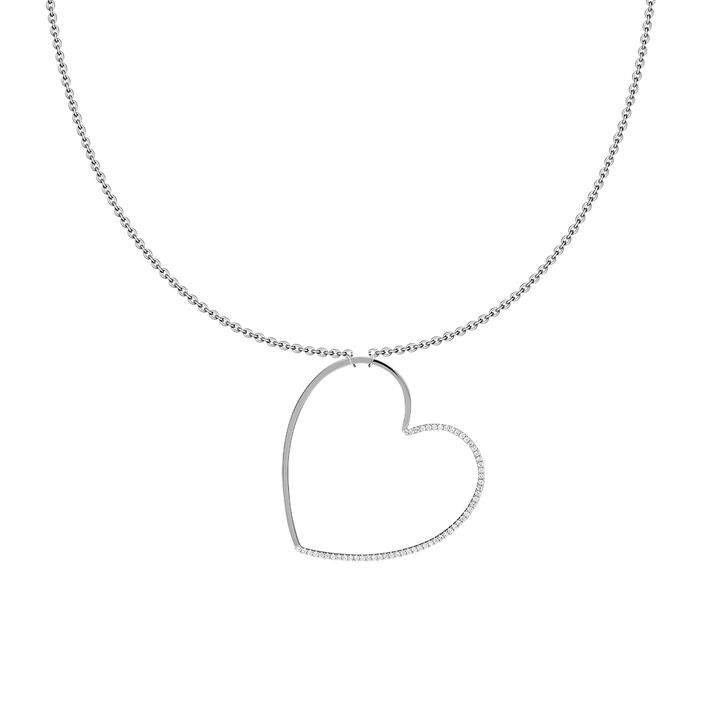 Long necklace SHINELOVE - Crystal / Silver - All jewellery  | Agatha