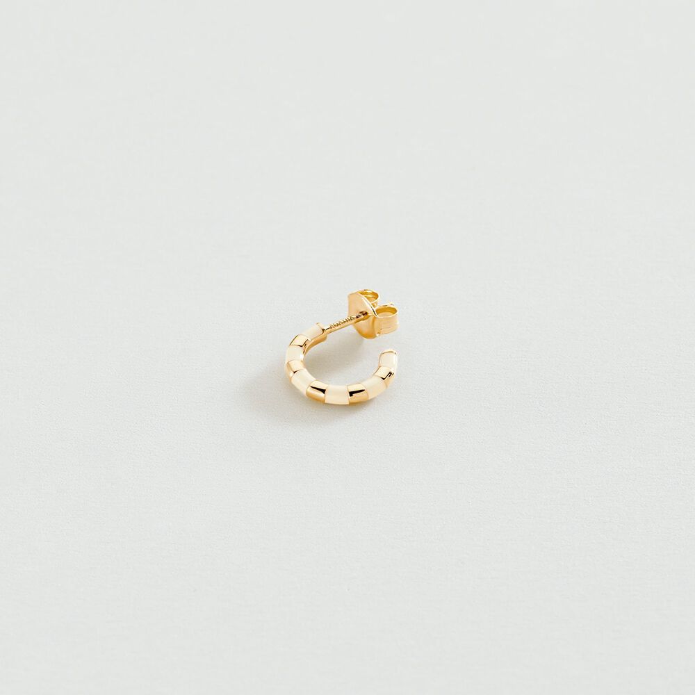 Hoop piercing SUZIE - White / Gold - Hoop piercing  | Agatha
