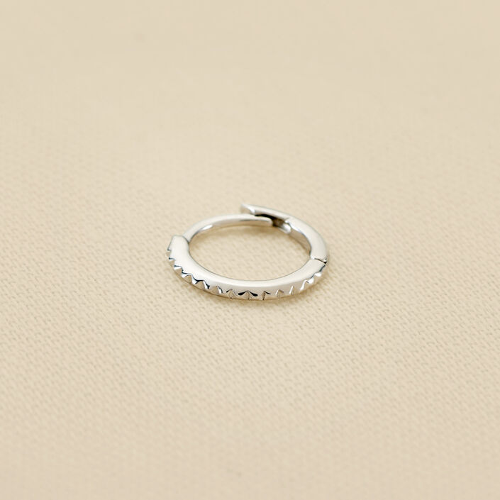 Hoop piercing DENTADO - Silver - All jewellery  | Agatha