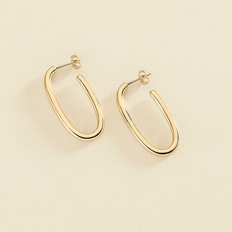 Hoops CHAIN - Golden - All earings  | Agatha