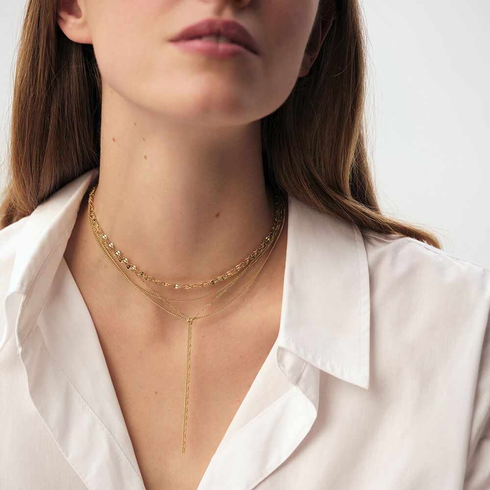 Mid-length necklace NEBET - Golden - Jewellery  | Agatha