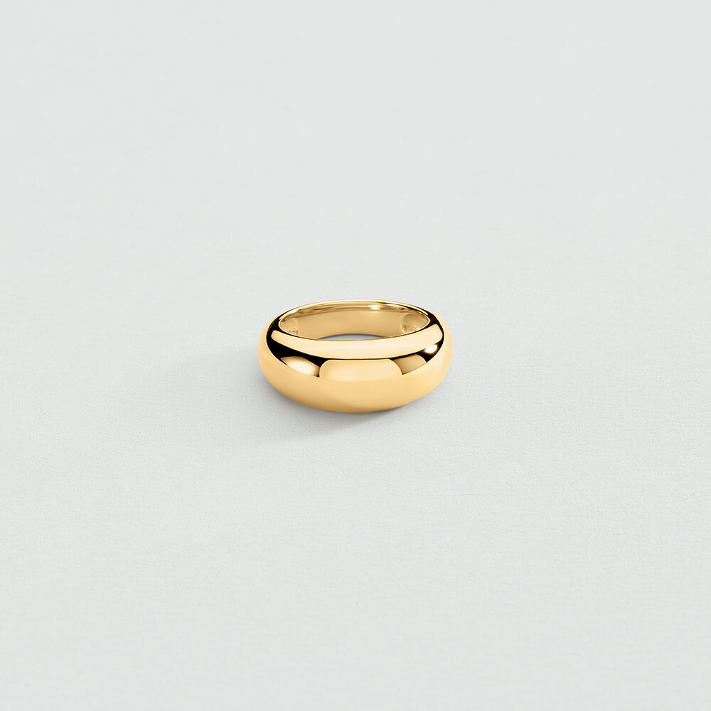 Large ring RUE DE SEINE - Golden - Large ring  | Agatha