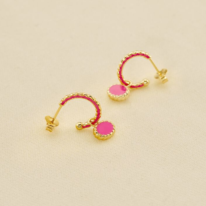 Hoops ATMA - Mother-of-pearl / pink - All jewellery  | Agatha
