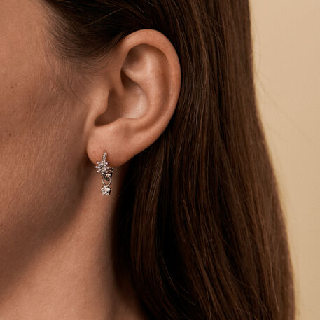 Hoops SPACE AGE - Crystal / Silver - All jewellery  | Agatha