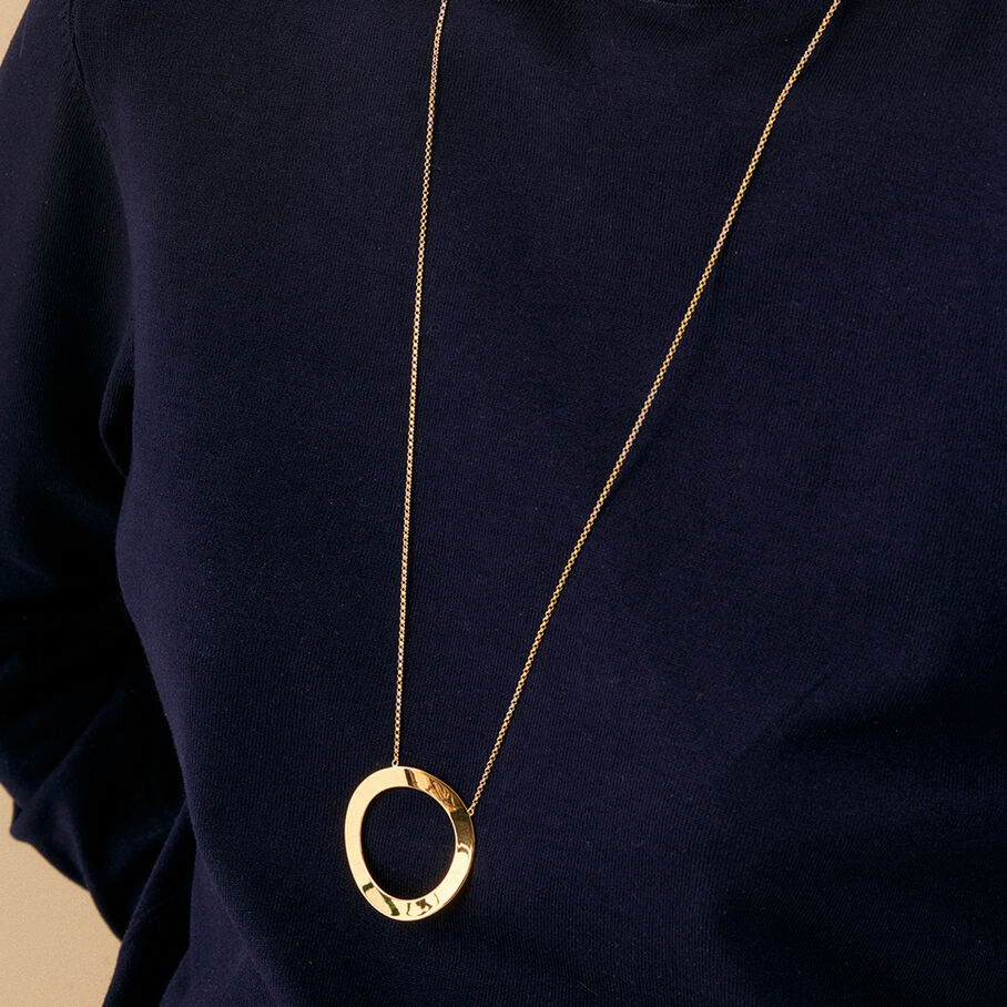 Long necklace LINES Golden 02690036157TU Agatha