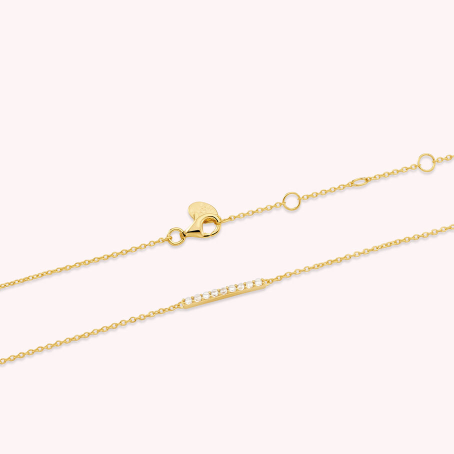 Choker necklace BARSHINE - Crystal / Gold - All jewellery  | Agatha
