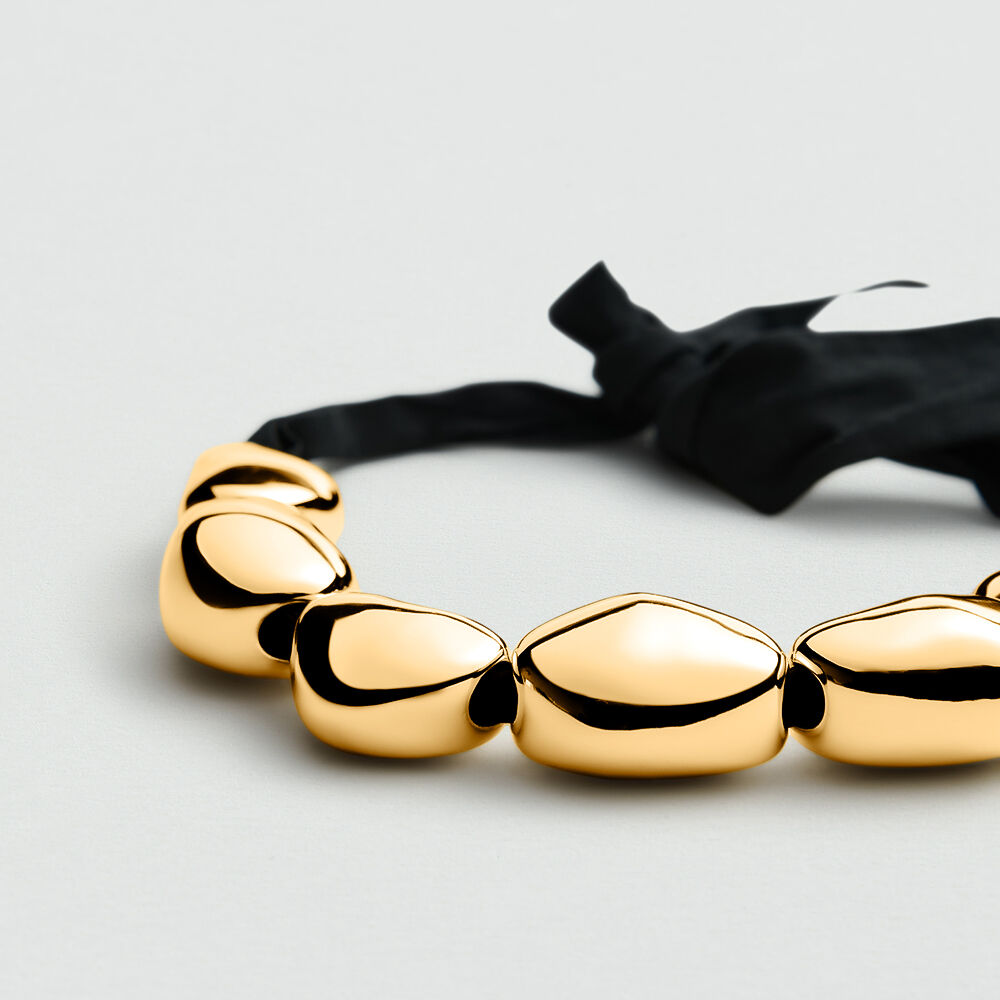Mid-length necklace ODYSSEE - Black / Gold - Mid-length necklace  | Agatha