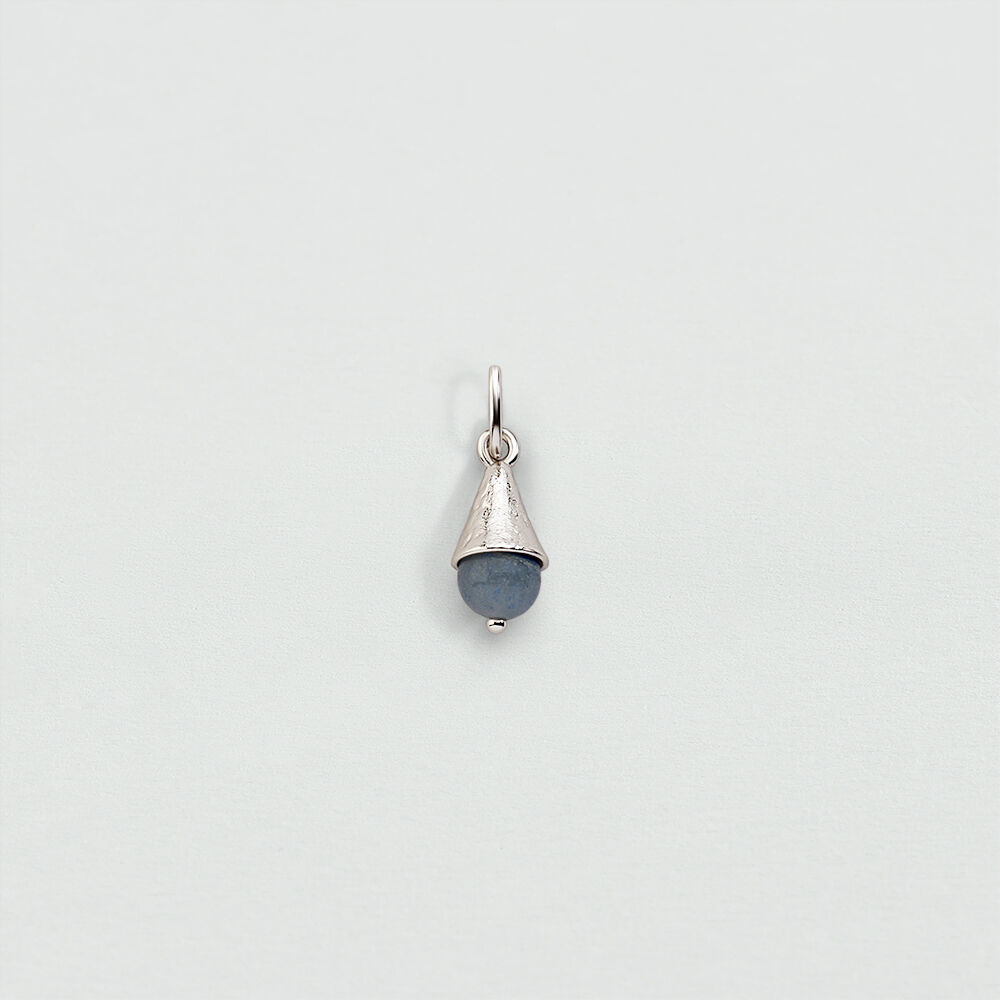 Pendant NATURAL STONE DROP TALISMANS - Blue / Silver - New in  | Agatha