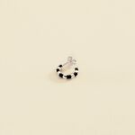 Hoop piercing SUZIE - Black / Silver - All jewellery  | Agatha