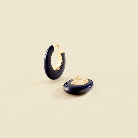 Hoops TORSADES - Blue / Gold - All jewellery  | Agatha