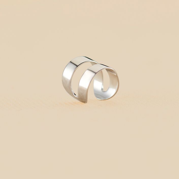 Ear cuff DOBLE ARO - Silver - All jewellery  | Agatha