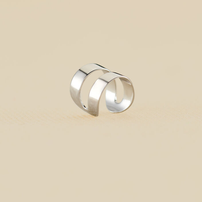 Ear cuff DOBLE ARO - Silver - All jewellery  | Agatha