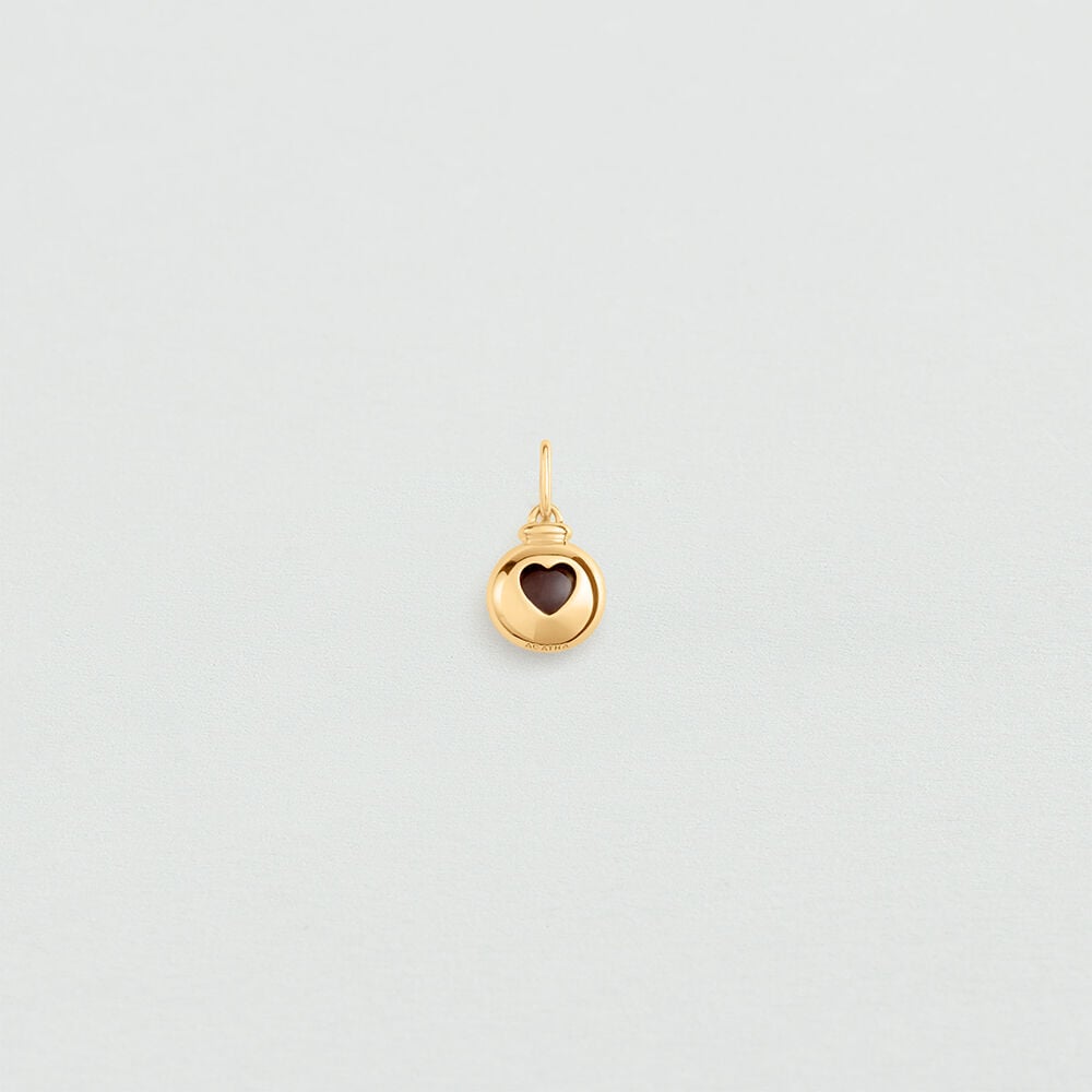 Pendant HEART - Burgundy / Golden - New arrivals  | Agatha