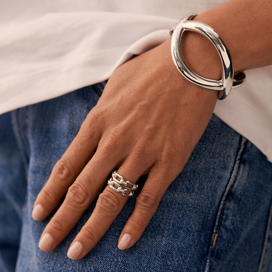 Ajustable ring CHAIN - Silver - Ajustable ring  | Agatha