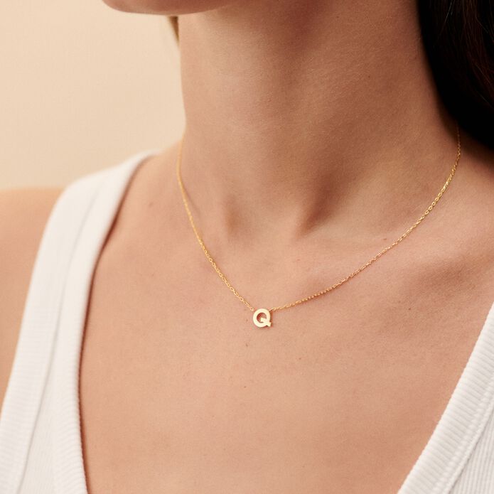 Choker necklace ABC - Golden - ABC  | Agatha