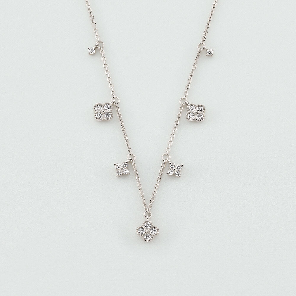 Choker necklace BELOVED - Crystal / Silver - Choker necklace  | Agatha