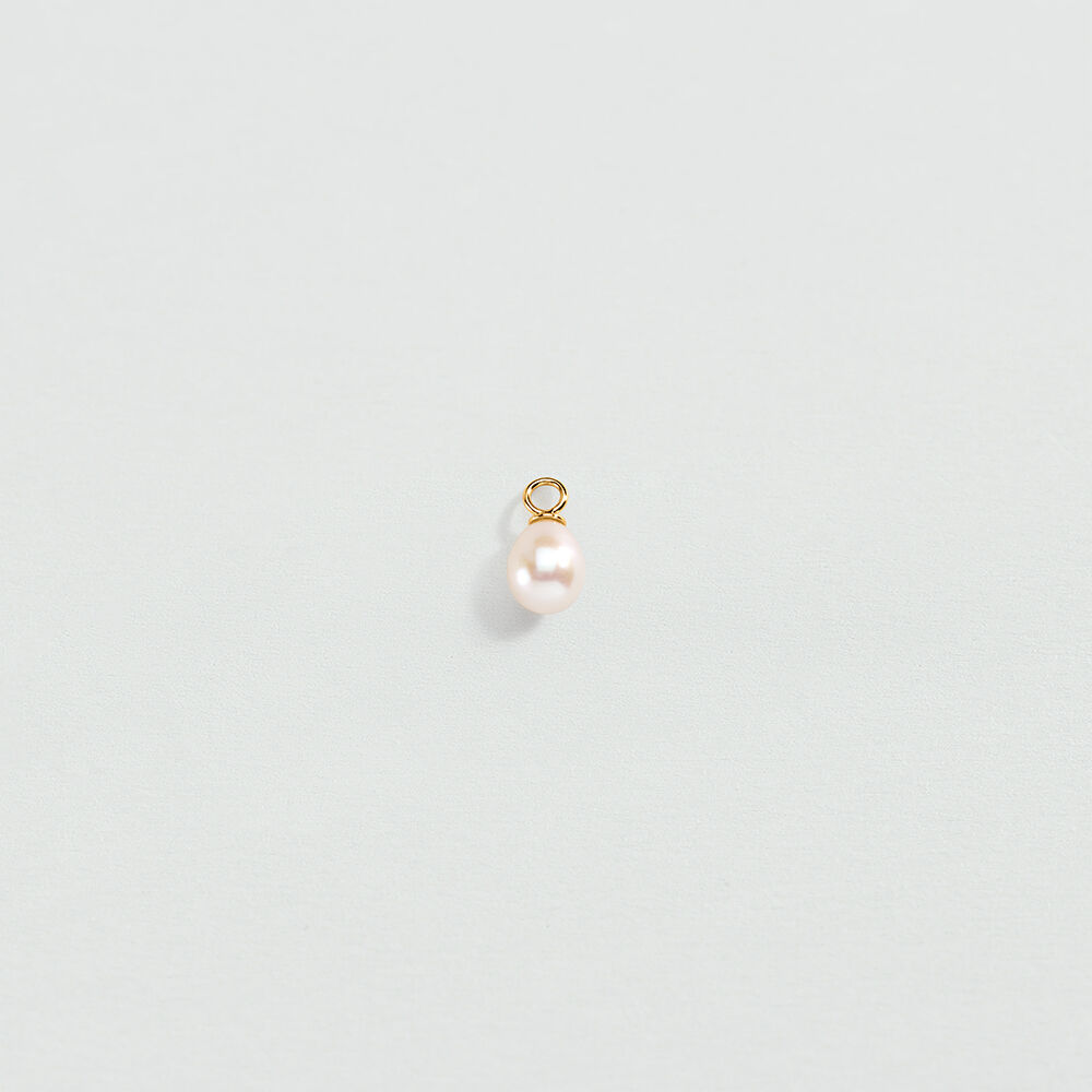 Pendant HOOP EARRINGS PEARL - Pearl / Gold - All charms  | Agatha