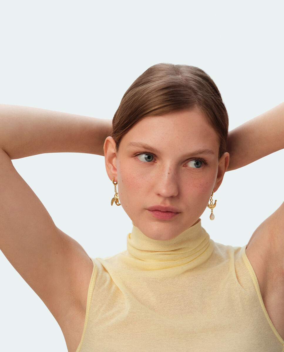 Hoops PANGEA - Golden / Multicolor - Earrings  | Agatha