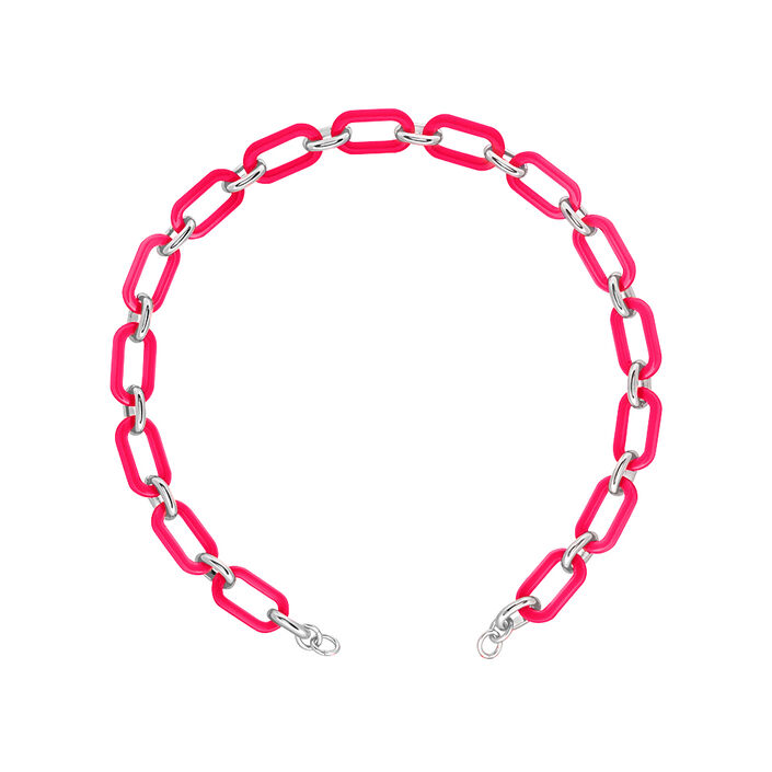 Chain BE FUNKY - Neon pink - Agatha Links  | Agatha