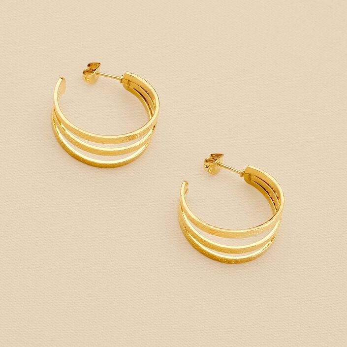 Hoops MAAT - Golden - All earings  | Agatha