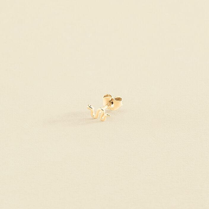 Piercing stud VIPER - Golden - All jewellery  | Agatha