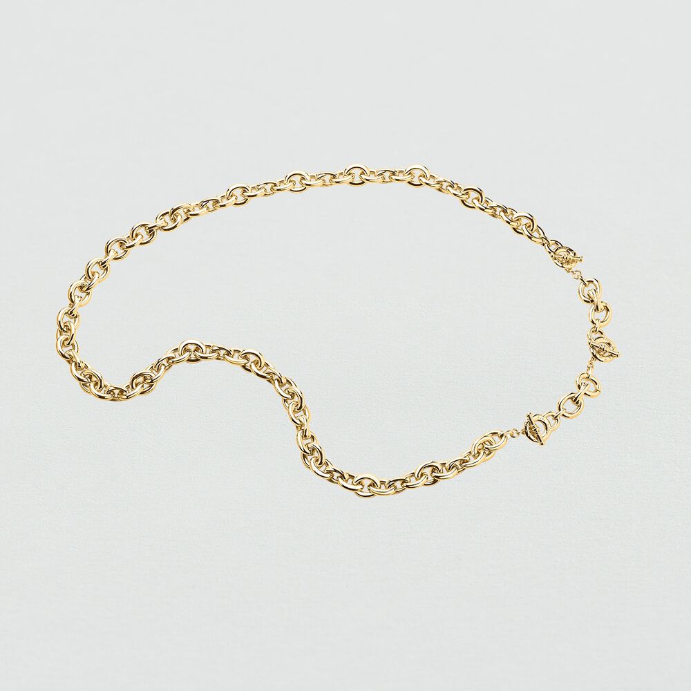 Long necklace XOXO - Golden - Accessories  | Agatha