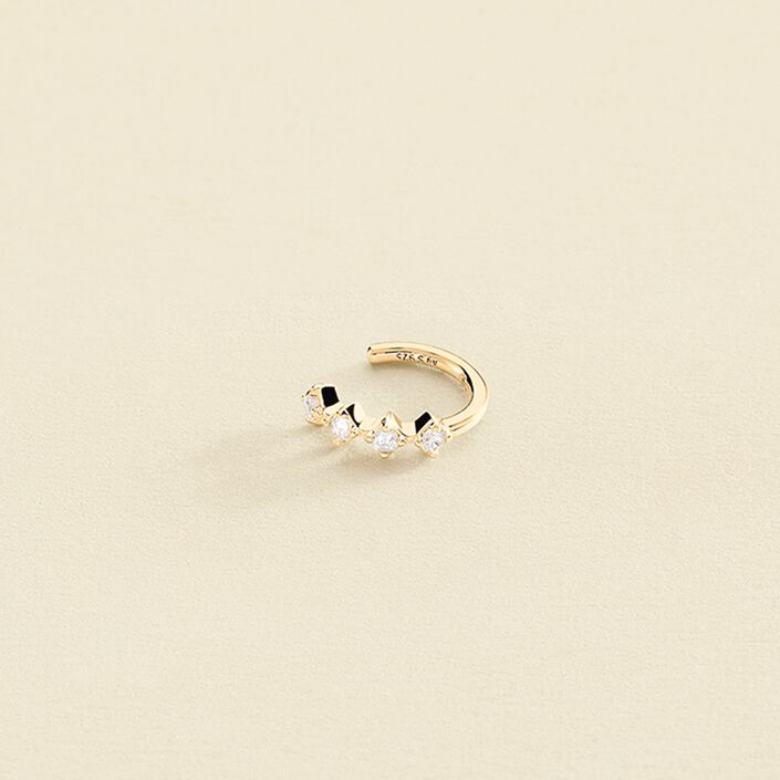 Ear cuff OFEE - Crystal / Golden - All jewellery  | Agatha