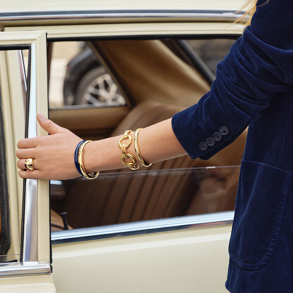 Large ring DANAE - Golden - Jewellery  | Agatha