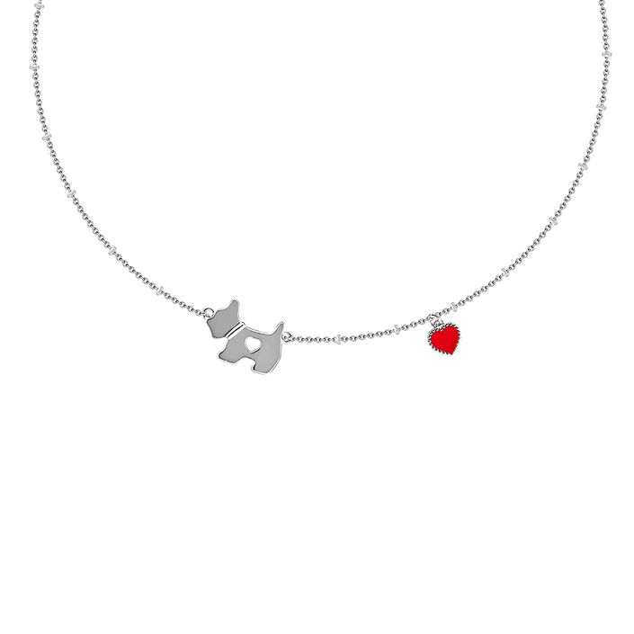 Choker necklace LOVESCOT - Red / Silver - All jewellery  | Agatha
