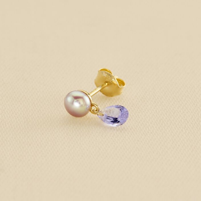 Piercing stud MIX& MATCH - Purple - All jewellery  | Agatha