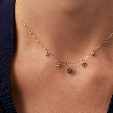 Choker necklace SPACEAG - Multicolor / Gold - All jewellery  | Agatha