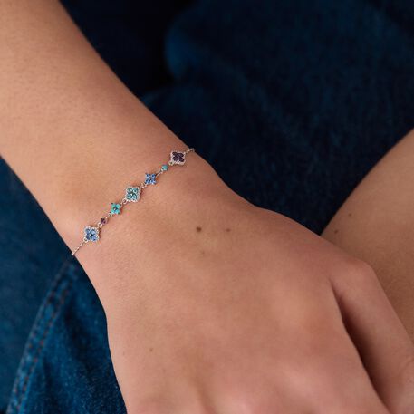 Link bracelet BELOVED - Multicolor / Silver - All jewellery  | Agatha