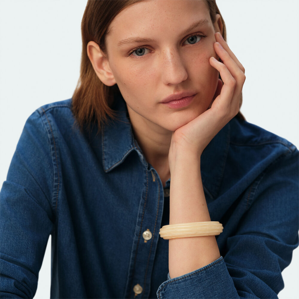 Bangle MADELEINE - Ivory / Gold - Bangle  | Agatha