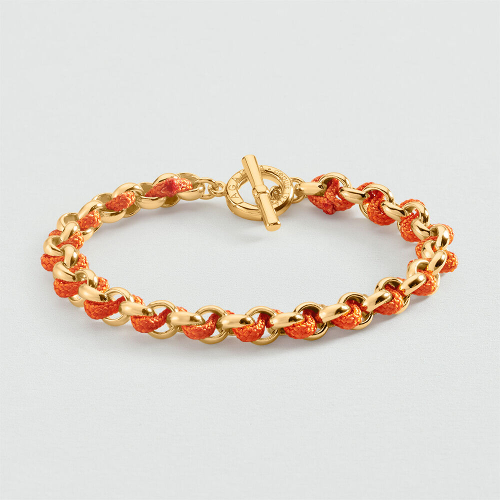 Link bracelet GAMBETTA - Orange / Gold