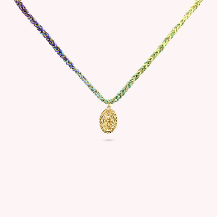 Choker necklace POWER - Multicolor / Gold - Addiction  | Agatha