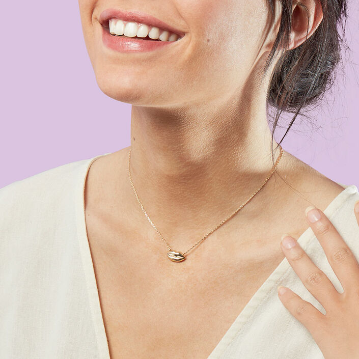 Choker necklace LEO - Golden - All jewellery  | Agatha