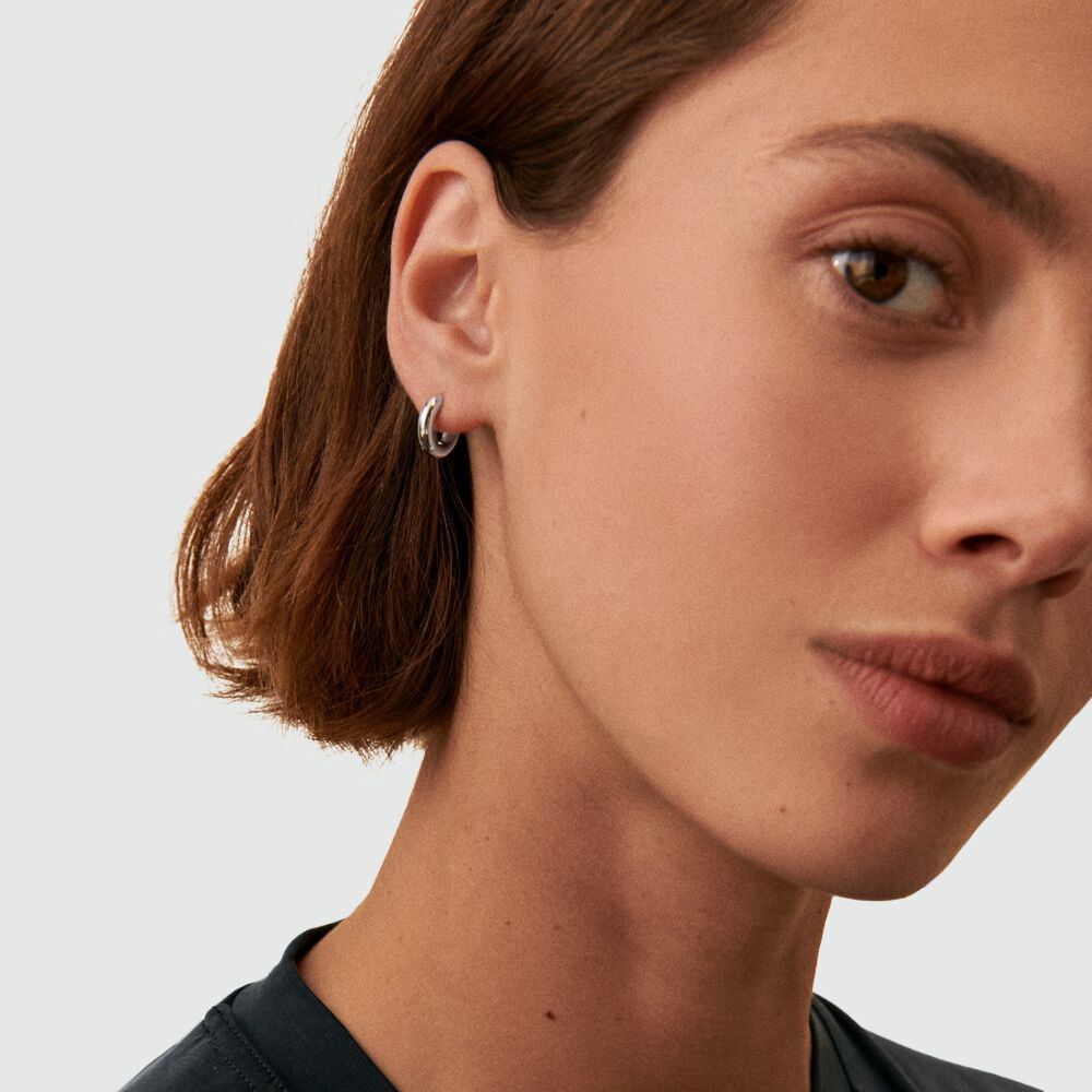 Hoop piercing DODUE - Silver - Genuine silver  | Agatha